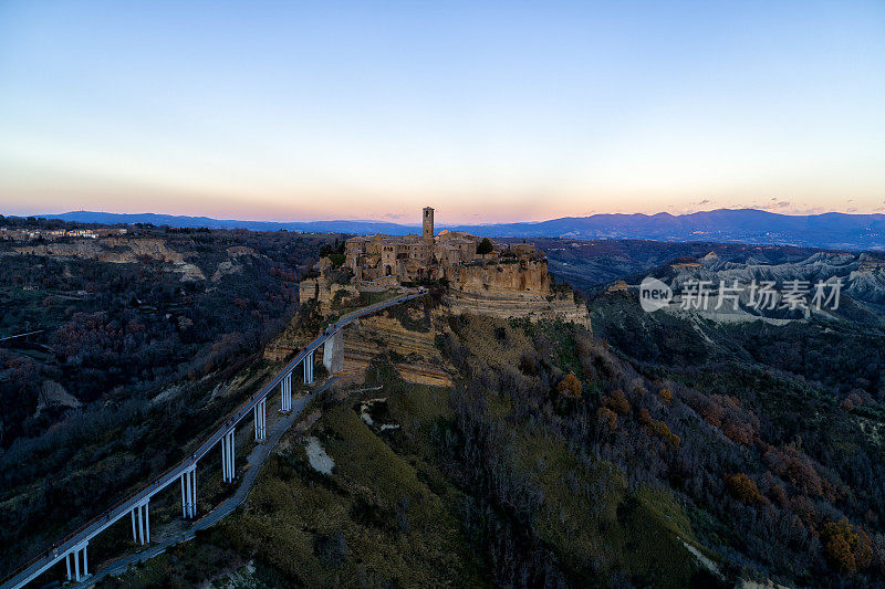 Civita di Bagnoregio 从上面